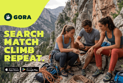 Gora App. Find climbing partners around the world.